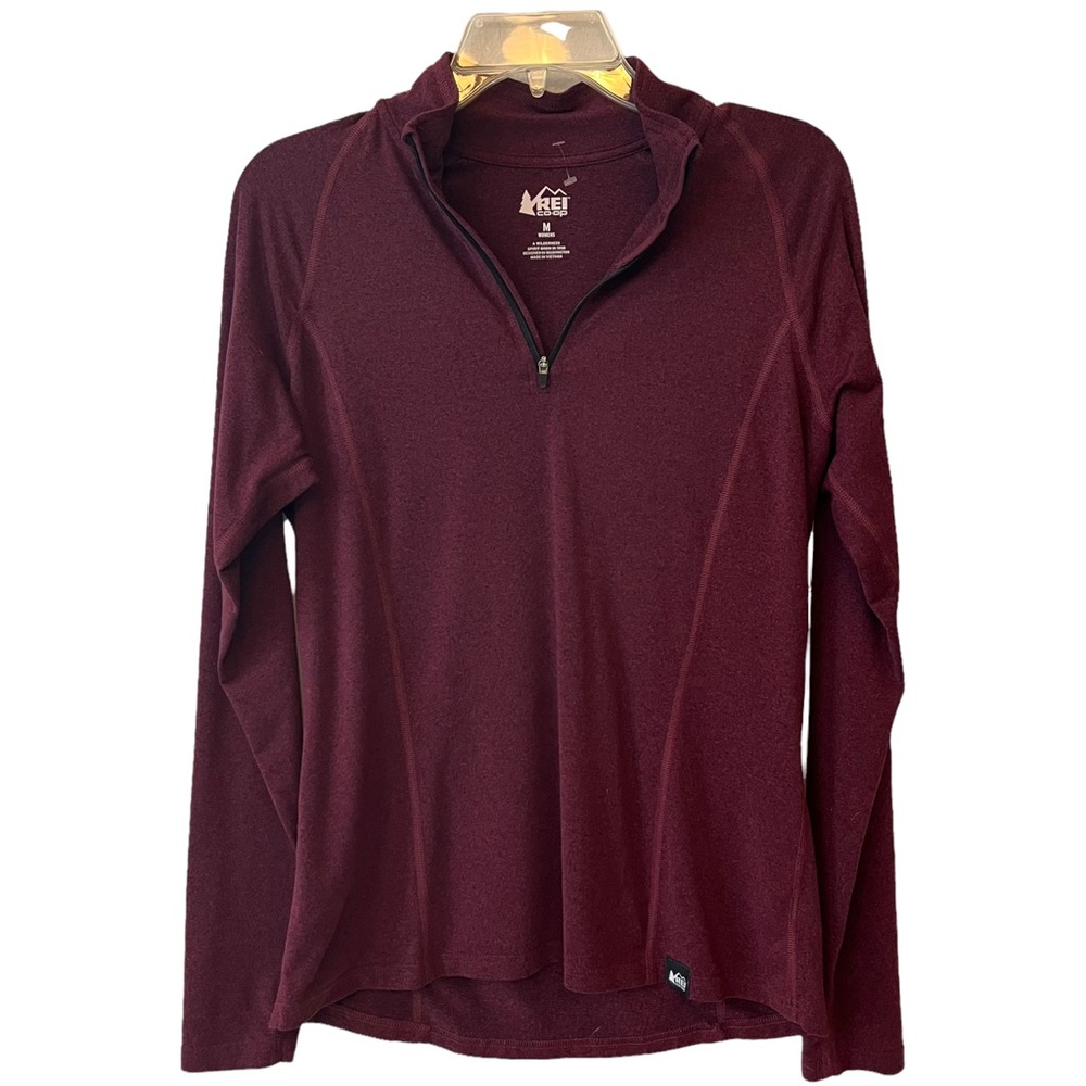 Rei Co Op Quarter Zip Tech Shirt Long Sleeve